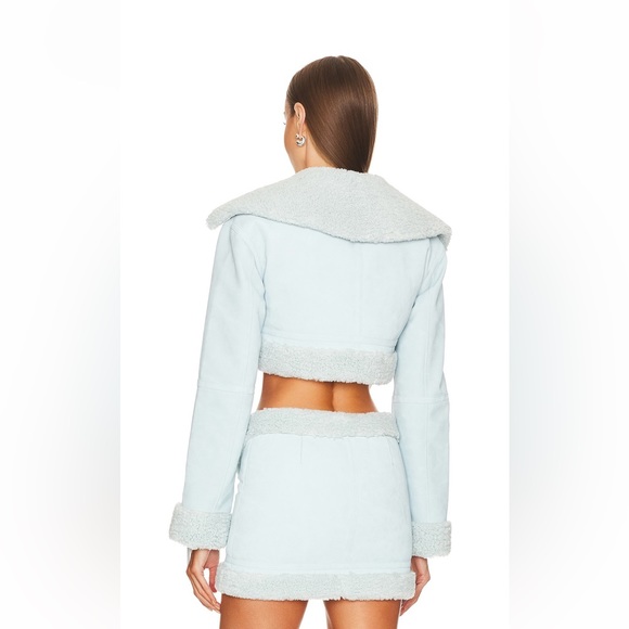 h:ours Revolve skirt jacket set baby blue - Picture 2 of 3